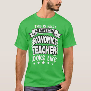 Camiseta Fantástico Professor de Economia Encantado Present