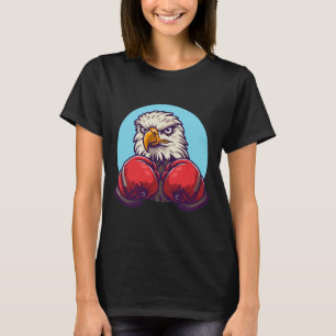 Camiseta Fantástico Traje de Águia de Boxe Com Luvas Legais