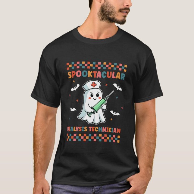 Camiseta Fantástico Traje de Halloween para Técnico de Diál (Frente)