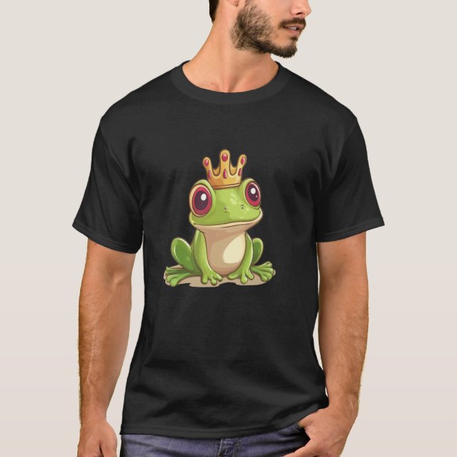 Camiseta Fantástico Traje de Sapo Coroado para Amantes do R (Frente)