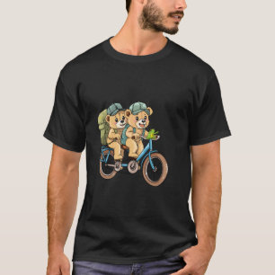 Camiseta Fantástico Traje de Teddy Biker para Bicicleta Tan