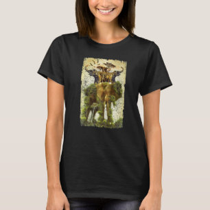 Camiseta Fantasy African Elephant Nature Mystical Animal