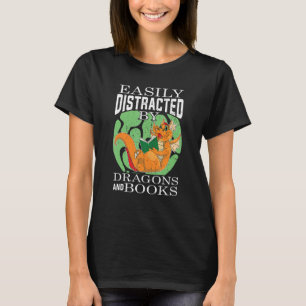 Camiseta Fantasy Animal Bookworm — Leitura de Dragão