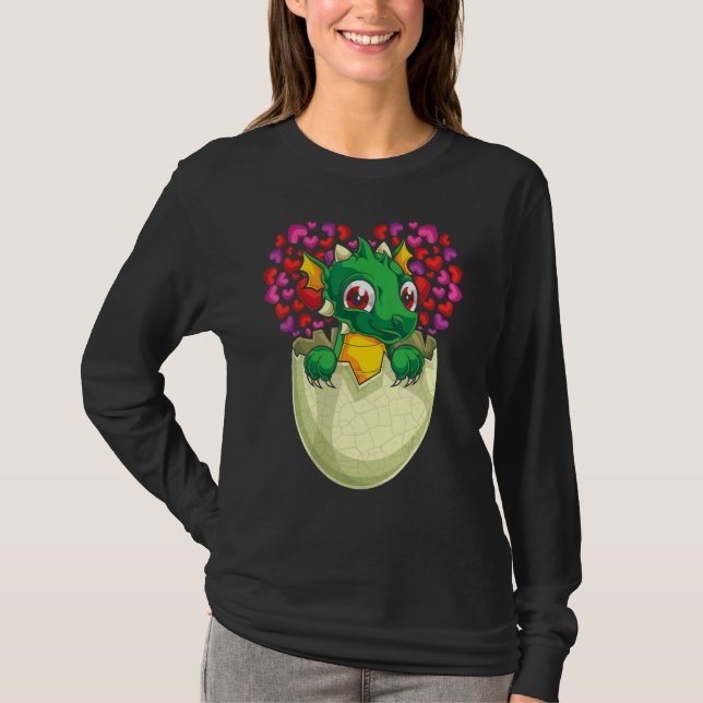 Camiseta Fantasy Animal   Heart Mythical Creature Cute Drag (Frente)