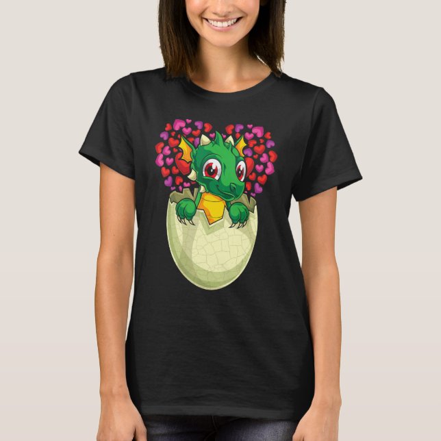 Camiseta Fantasy Animal   Heart Mythical Creature Cute Drag (Frente)