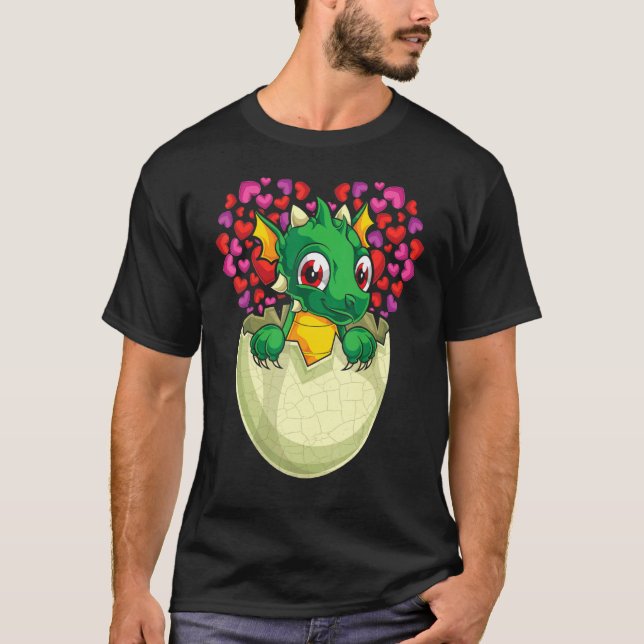 Camiseta Fantasy Animal   Heart Mythical Creature Cute Drag (Frente)