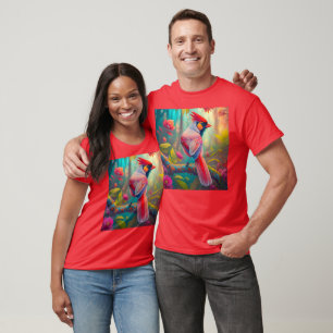 Camiseta Fantasy Birds Male Cardinal