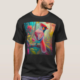 Camiseta Fantasy Birds Male Cardinal