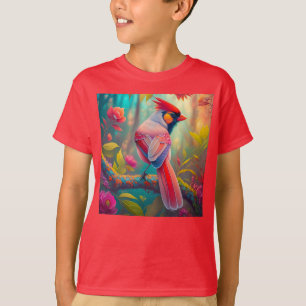 Camiseta Fantasy Birds Male Cardinal