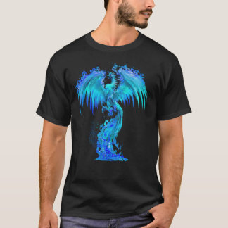 Camiseta Fantasy Blue Ice Phoenix Nasce Da Fiery Ashe
