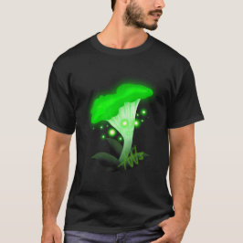 Camiseta Fantasy Chanterelle Glossudo Cogumelo Verde