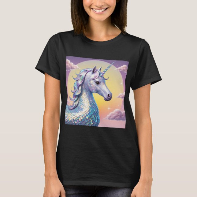 Camiseta Fantasy Creature Design - Dragões e Unicorns Art (Frente)