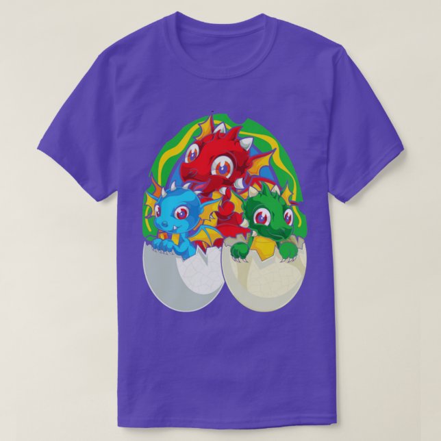 Camiseta Fantasy - Criatura Mítica Dragão Cuto (Frente do Design)