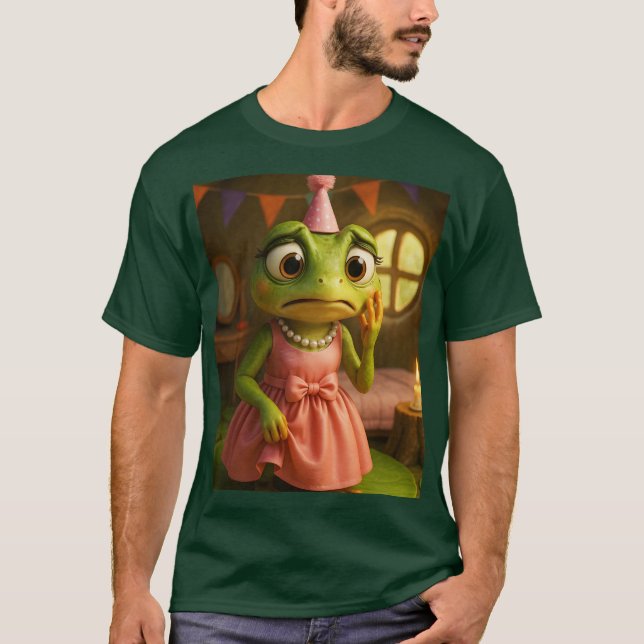 Camiseta Fantasy Cute Frog Girl Party (Frente)