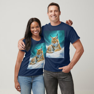 Camiseta Fantasy Cute Lynx Winter