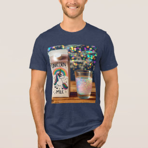Camiseta Fantasy Cute Milk Unicorn Rainbow
