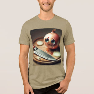 Camiseta Fantasy Cute Sad Onion Chorando