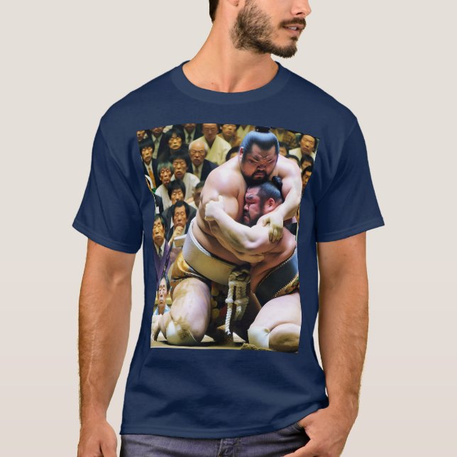 Camiseta Fantasy Cute Two Sumo Wrestlers (Frente)