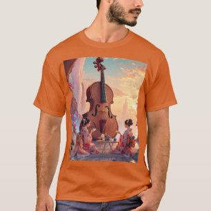 Camiseta Fantasy Cute Violin Girls Tea