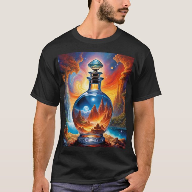 Camiseta Fantasy - Cute Vivid Bott Fire Space (Frente)