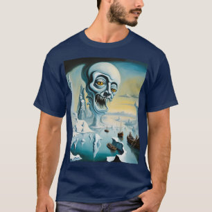 Camiseta Fantasy Cute Vivid Surrealismo no Mar de Gelo