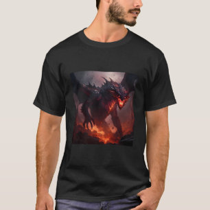 Camiseta Fantasy Dragon Medieval Gaming Mystical Fire Creat