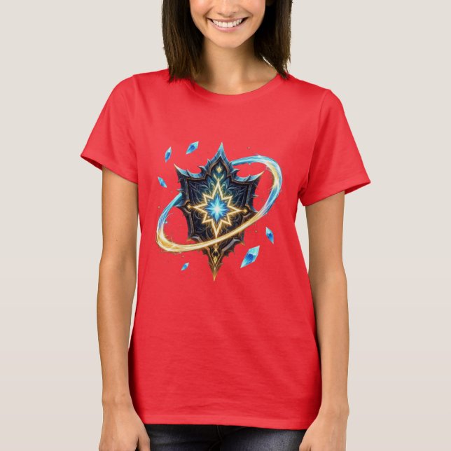 Camiseta Fantasy Emblem with Floating Blades – Magical Ener (Frente)