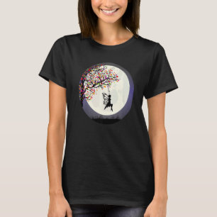 Camiseta Fantasy Fairy Tree Fairy Fairy Moon Fairy Swing