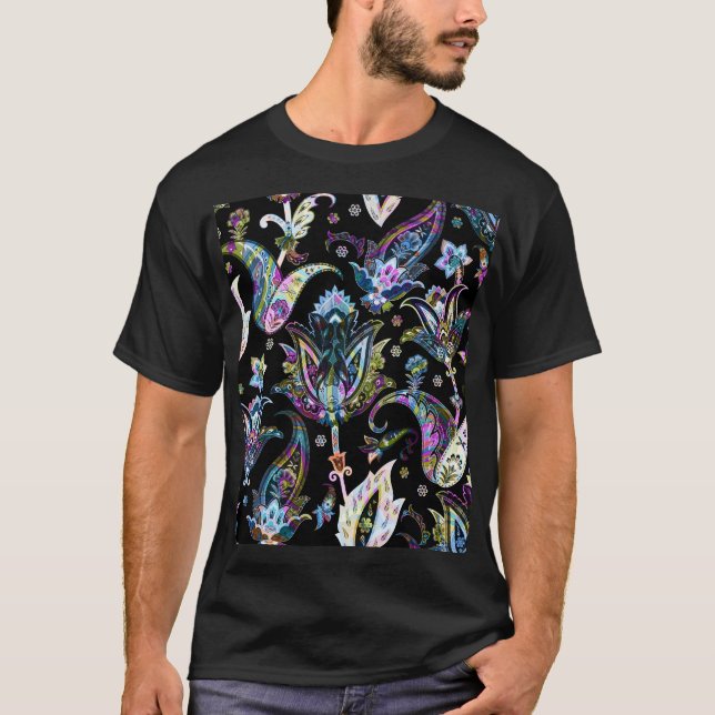 Camiseta Fantasy Floral Paisley: Ornament Sem Semente (Frente)