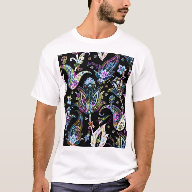 Camiseta Fantasy Floral Paisley: Ornament Sem Semente (Frente)