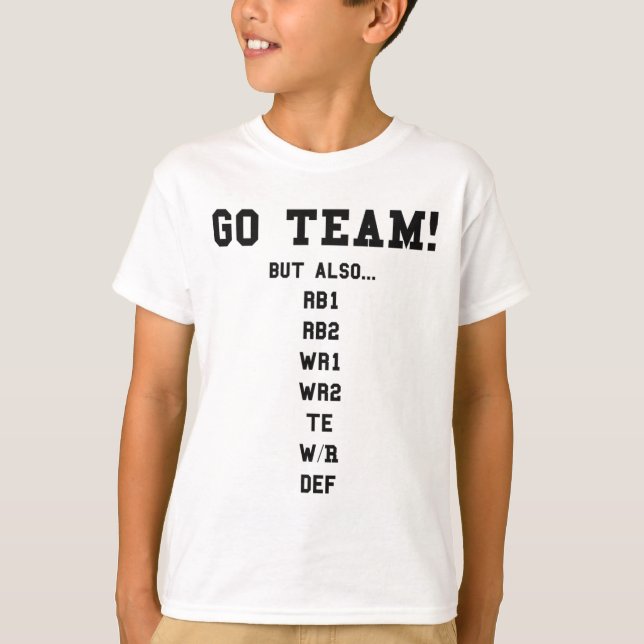 Camiseta Fantasy Footll Engraçado - Vá Time  (Frente)