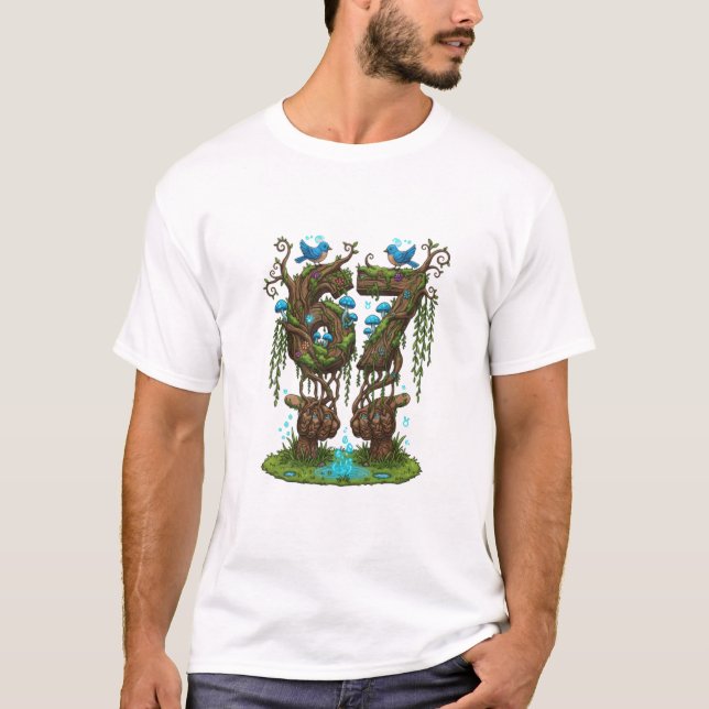 Camiseta Fantasy Forest Nature Sixty-Seven Magical Druid Tr (Frente)