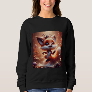 Camiseta Fantasy Fox Flowers Cogumelos