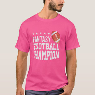 Camiseta Fantasy Futebol Campeão de Homens Fantas Engraçado