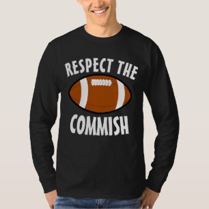 CAMISETA FANTASY FUTEBOL RESPEITA AS CAMISAS-T DA COMISSÃO