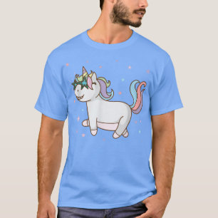 Camiseta Fantasy Horse Unicorn com Óculos Estrelas