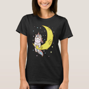 Camiseta Fantasy Horse Unicorn na meia Lua