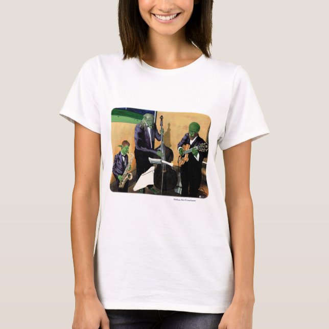 Camiseta Fantasy Jazz Blues Musicians Music Art Shirts (Frente)