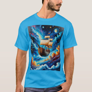 Camiseta Fantasy - Nave de Navegação no Espaço