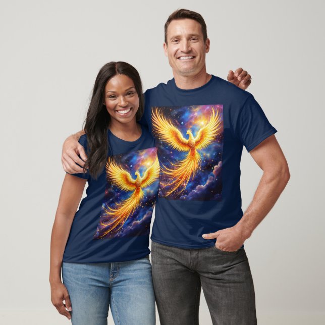 Camiseta Fantasy Phoenix Stars Space (Unissex)