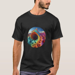 Camiseta Fantasy Psychedelic Snakehole Em Um Planeta Desola