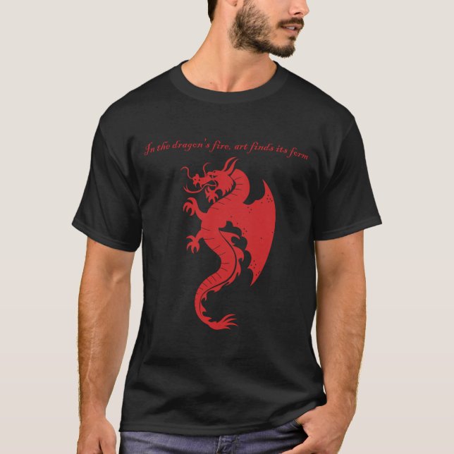 Camiseta Fantasy Stroke Dragon art merchandise (Frente)