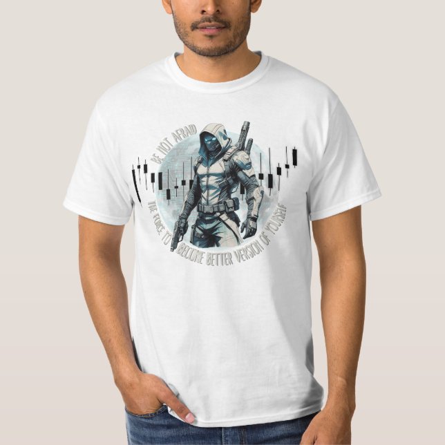 Camiseta Fantasy trade design | Cyberpunk | Self growth (Frente)