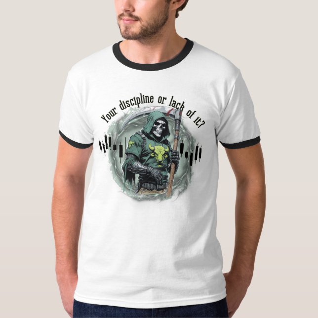 Camiseta  Fantasy trade design | Grim Reaper |  motivation (Frente)
