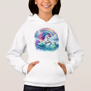 Camiseta Fantasy Unicorn com Rainbow