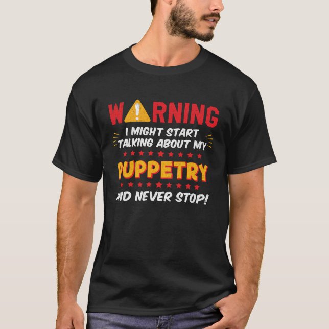 Camiseta Fantoche De Fantoche Dizendo Gráfico De Piada (Frente)