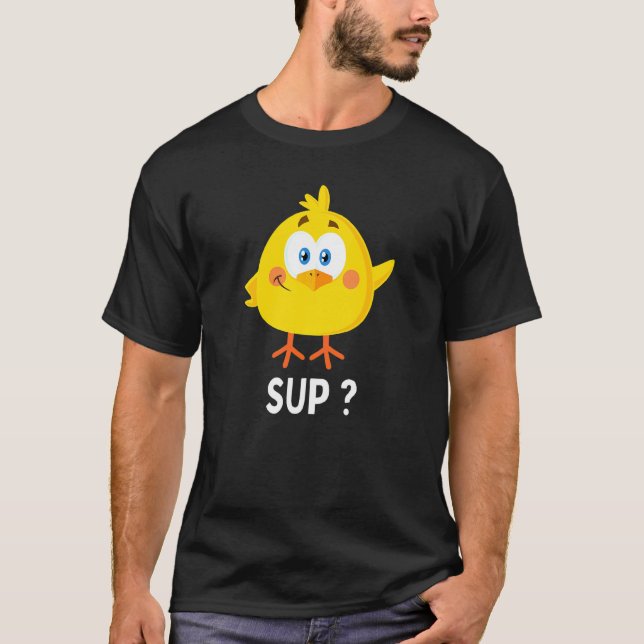 Camiseta Fantoches de Frango para Crianças (Frente)