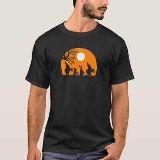Camiseta Fantoches de Jardim engraçados figurino Halloween 