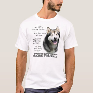 Camiseta FAQ do Malamute do Alasca