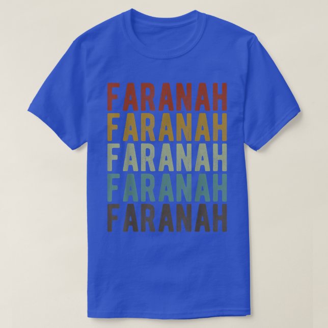 Camiseta Faranah City Guiné Retro (Frente do Design)